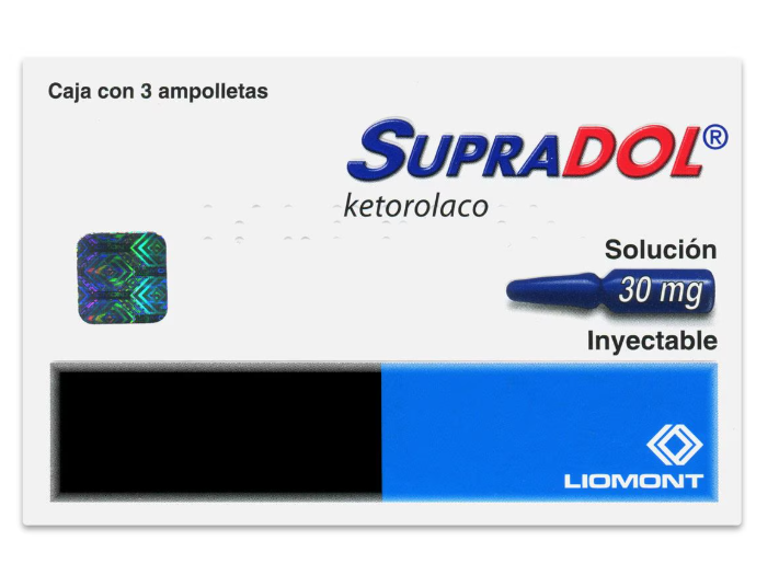 SUPRADOL 30 MG SOL INY 3X1ML