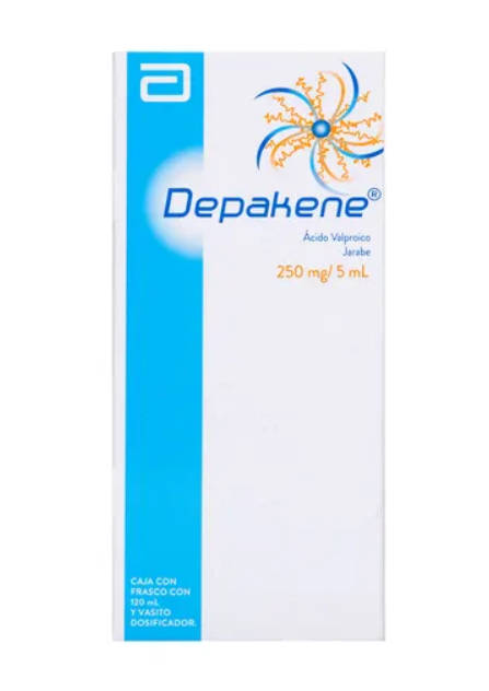 DEPAKENE 250MG/5ML JBE120ML+VASO