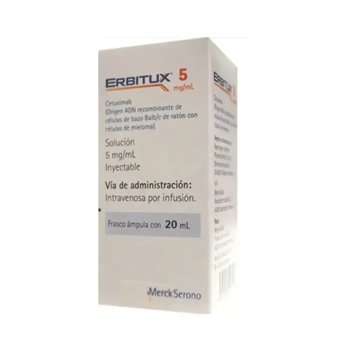 ERBITUX 5MG/ML SOL INY 20 ML