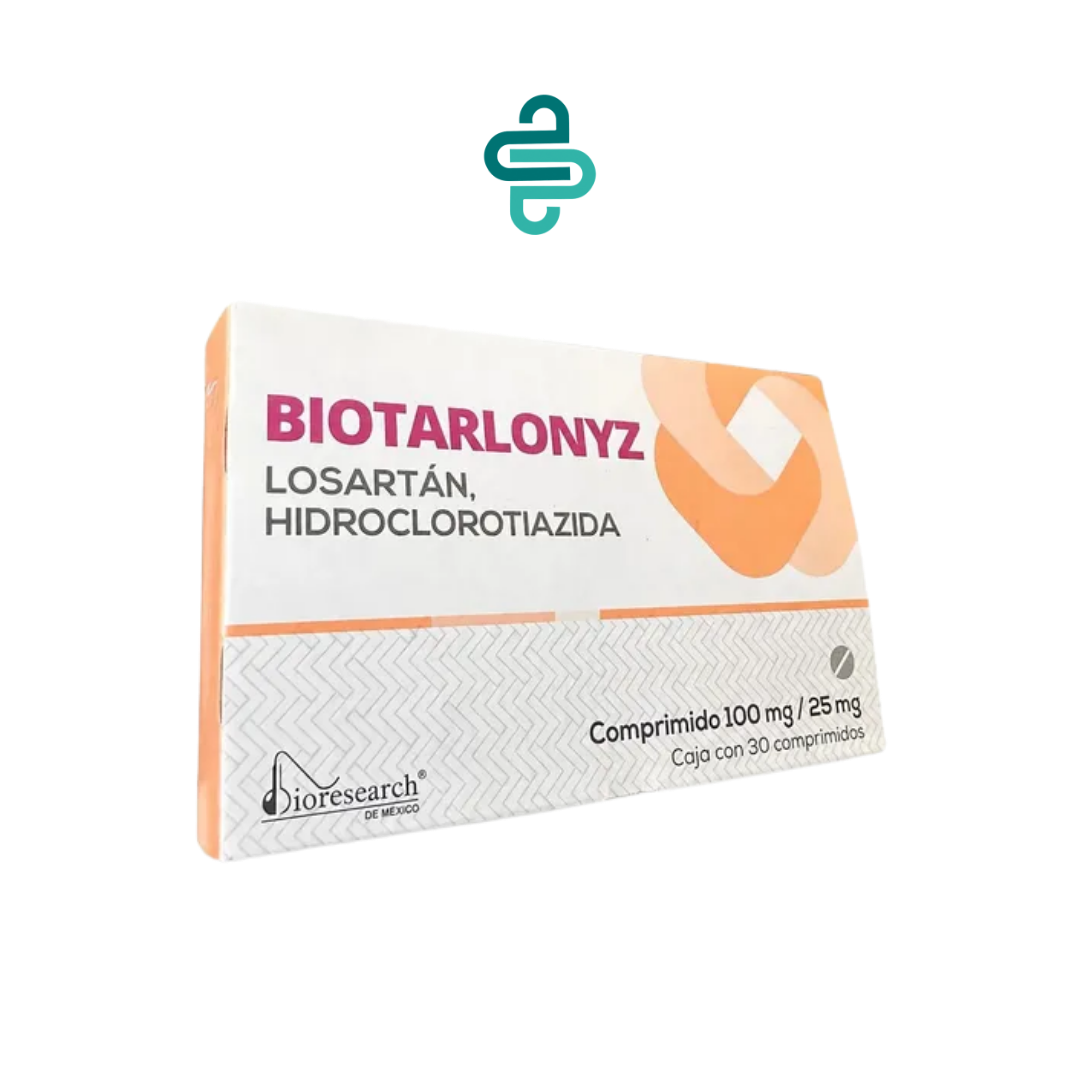 Biotarlonyz 100 mg/25 mg | Losartán + Hidroclorotiazida