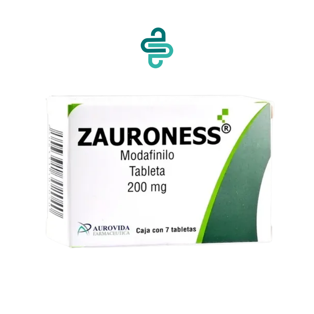 Zauroness 200 mg Tabletas | Modafinilo 200 mg | Caja con 7 Tabletas